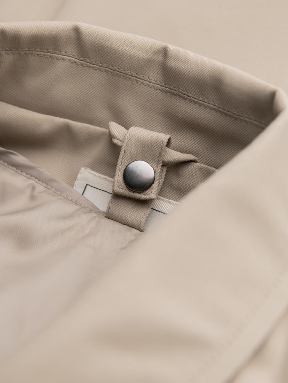 Ombre Clothing Muški minimalistički kaput s odljepljivom vestom - bež V1 OM-COLC-0139 Ombre Clothing