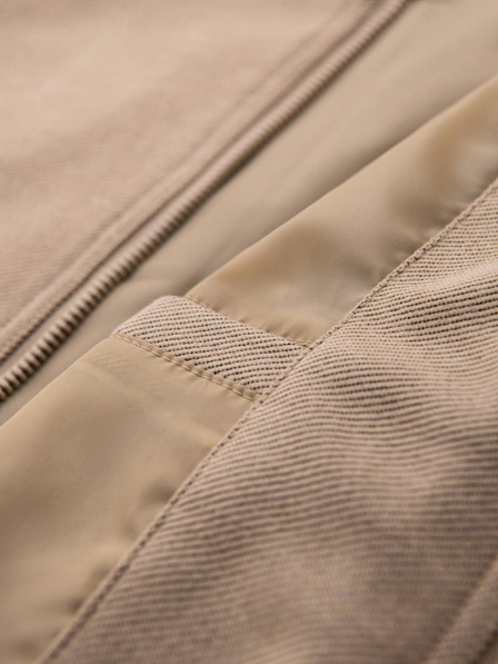 Ombre Clothing Muška bomber jakna s raglan rukavima - topla bež V2 OM-JANP-0159 Ombre Clothing