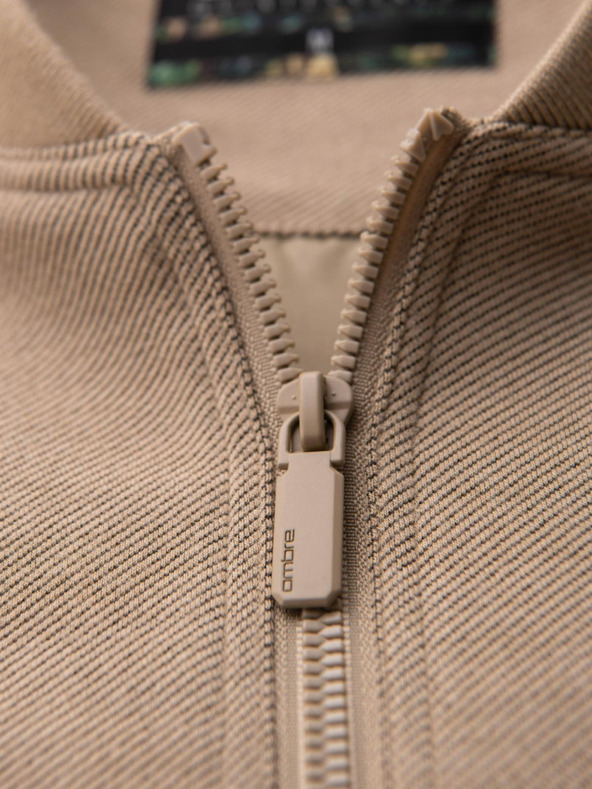 Ombre Clothing Muška bomber jakna s raglan rukavima - topla bež V2 OM-JANP-0159 Ombre Clothing