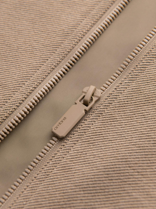 Ombre Clothing Muška bomber jakna s raglan rukavima - topla bež V2 OM-JANP-0159 Ombre Clothing