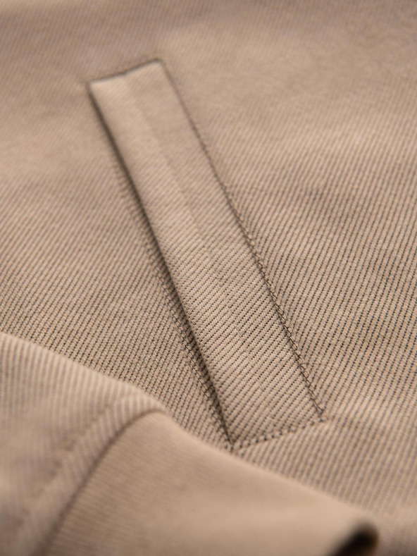 Ombre Clothing Muška bomber jakna s raglan rukavima - topla bež V2 OM-JANP-0159 Ombre Clothing