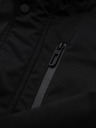 Ombre Clothing Muška dugačka parka jakna s ovčjom kožom - crna V4 OM-JAPJ-0316 Ombre Clothing