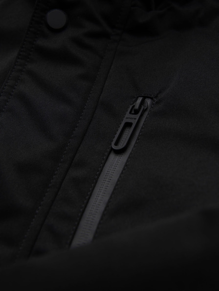 Ombre Clothing Muška dugačka parka jakna s ovčjom kožom - crna V4 OM-JAPJ-0316 Ombre Clothing