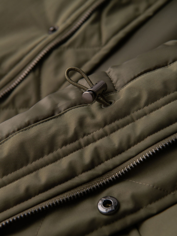 Ombre Clothing Muška klasična dugačka parka - maslinasta V3 OM-JAPJ-0313 Ombre Clothing