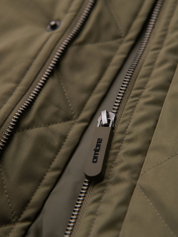 Ombre Clothing Muška klasična dugačka parka - maslinasta V3 OM-JAPJ-0313 Ombre Clothing
