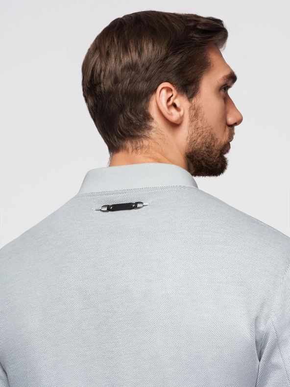 Ombre Clothing Muška bomber jakna s raglan rukavima - svijetlo siva V4 OM-JANP-0159 Ombre Clothing