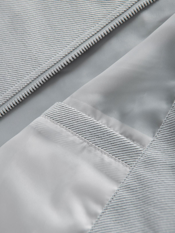 Ombre Clothing Muška bomber jakna s raglan rukavima - svijetlo siva V4 OM-JANP-0159 Ombre Clothing