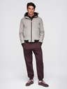 Ombre Clothing Muška laka jakna s mrežastim fodirom i kapuljačom - siva V6 C640 Ombre Clothing