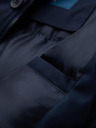 Ombre Clothing Elegantna muška parka s džepovima i kapuljačom - tamno plava V2 OM-JAPJ-0287 Ombre Clothing