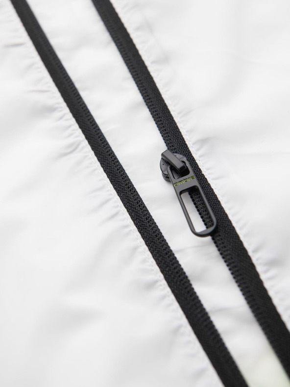 Ombre Clothing Muška sportska jakna s ombre efektom i reflektirajućim elementima - bijela i limeta V1 C646 Ombre Clothing