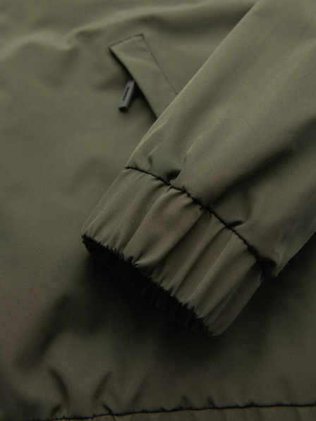 Ombre Clothing Muška funkcijska prijelazna jakna s kapuljačom - maslinasta V2 OM-JANP-0225 Ombre Clothing