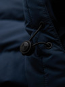 Ombre Clothing Muška jakna s asimetričnim prošivanjem i kapuljačom - tamno plava V4 OM-JAHP-0304 Ombre Clothing
