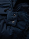 Ombre Clothing Muška jakna s asimetričnim prošivanjem i kapuljačom - tamno plava V4 OM-JAHP-0304 Ombre Clothing