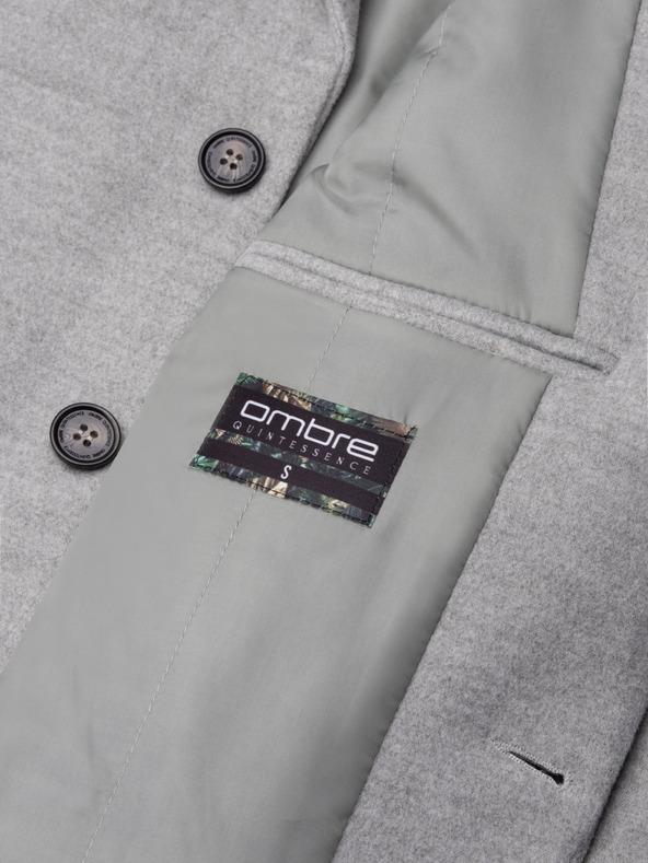 Ombre Clothing Muški kaput - svetlo siva C432 Ombre Clothing