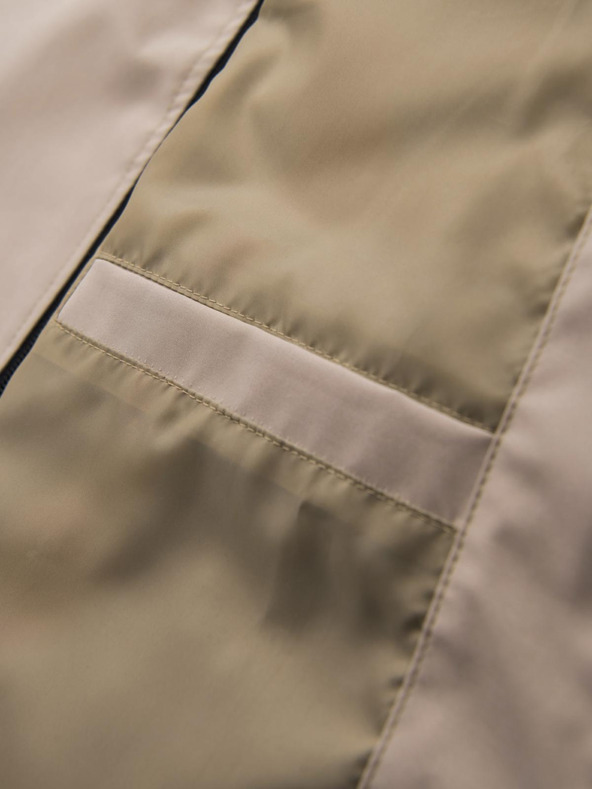 Ombre Clothing Muška funkcionalna prijelazna jakna s kapuljačom - bež V3 OM-JANP-0225 Ombre Clothing