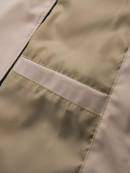 Ombre Clothing Muška funkcionalna prijelazna jakna s kapuljačom - bež V3 OM-JANP-0225 Ombre Clothing