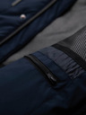 Ombre Clothing Muška zimska jakna s uklonjivom kapuljačom od nepropusne tkanine - tamno plava V1 OM-JAHP-0306 Ombre Clothing