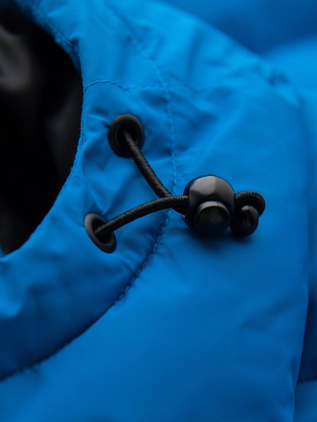 Ombre Clothing Muška topla prošivana jakna s raglan rukavima - plava V2 OM-JAHP-0302 Ombre Clothing