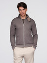 Ombre Clothing Muška jakna s visokim ovratnikom i fleecevim futorom - ash V2 C645 Ombre Clothing