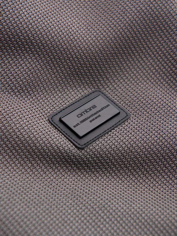 Ombre Clothing Muška jakna s visokim ovratnikom i fleecevim futorom - ash V2 C645 Ombre Clothing