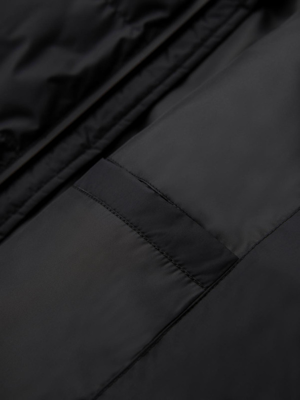 Ombre Clothing Muška prošivana topla jakna s raglan rukavima - crna V4 OM-JAHP-0302 Ombre Clothing