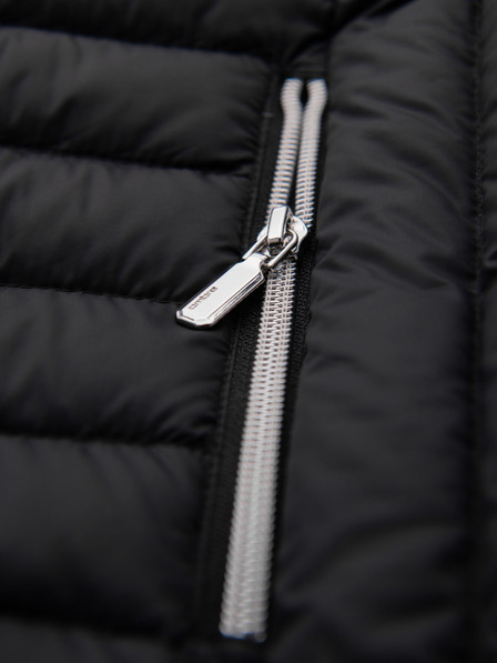 Ombre Clothing Muška ultralaganJakna od prirodnog punog puha s džepom - crna V1 OM-JALP-0211 Ombre Clothing