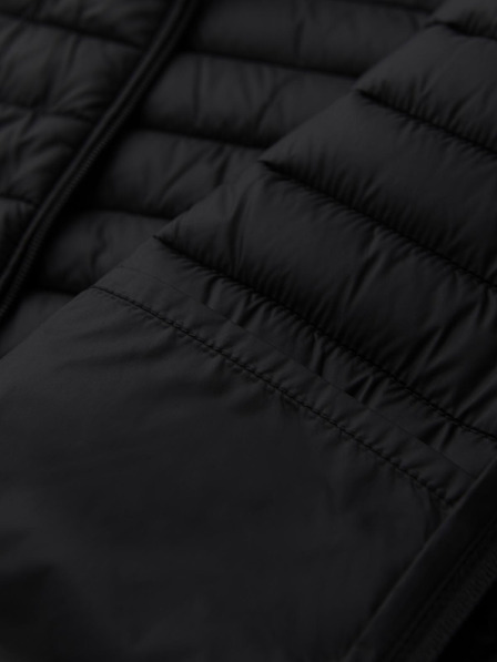 Ombre Clothing Klasična muška prošivana jakna s džepom - crna V1 OM-JALP-0295 Ombre Clothing