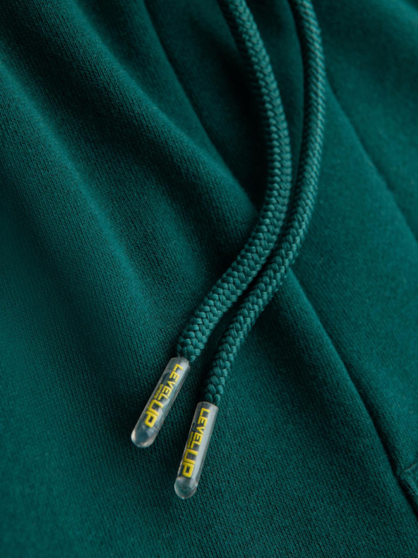 Ombre Clothing Klasične uniseks trenirke s rebrastim manžetama - tamno zelene V17 OU-PSBC-0100 Ombre Clothing