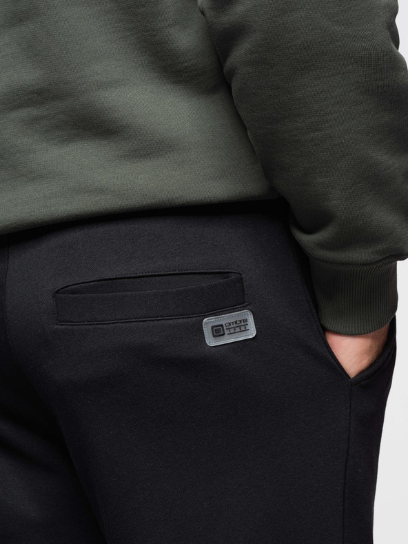 Ombre Clothing Muške trenirke joggers - crne V2 OM-PASK-0280 Ombre Clothing
