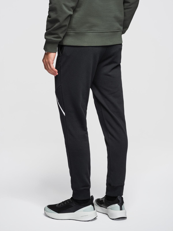 Ombre Clothing Muške trenirke joggers - crne V2 OM-PASK-0280 Ombre Clothing