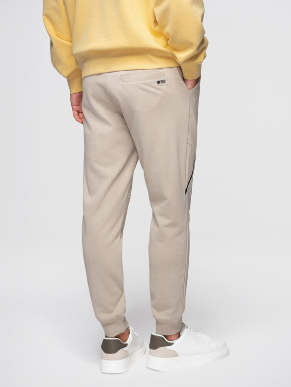 Ombre Clothing Muške trenirke jogger - bež V3 OM-PASK-0280 Ombre Clothing