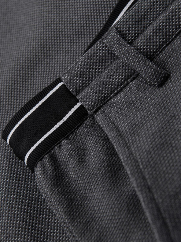 Ombre Clothing Muške pletene hlače s elastičnim pojasom - tamno sive V2 OM-PACP-0116 Ombre Clothing