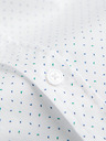 Ombre Clothing Muška pamucna košulja REGULAR FIT sa nježnim uzorkom - bijela V1 K698 Ombre Clothing
