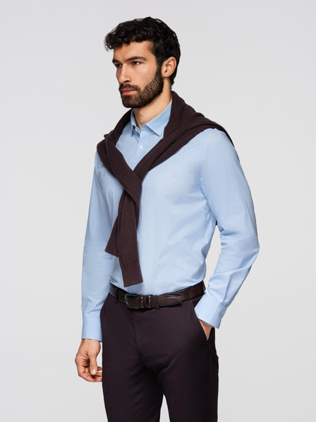 Ombre Clothing Muška klasicna pamucna košulja REGULAR - plava V1 K699 Ombre Clothing