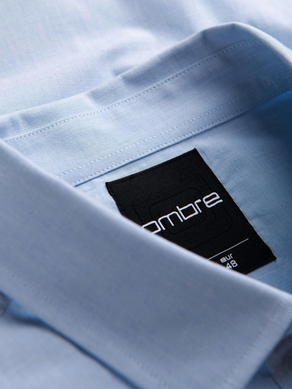Ombre Clothing Muška klasicna pamucna košulja REGULAR - plava V1 K699 Ombre Clothing