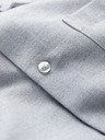 Ombre Clothing Muška košulja klasičnog regular fit kroja - siva melanž V2 K694 Ombre Clothing
