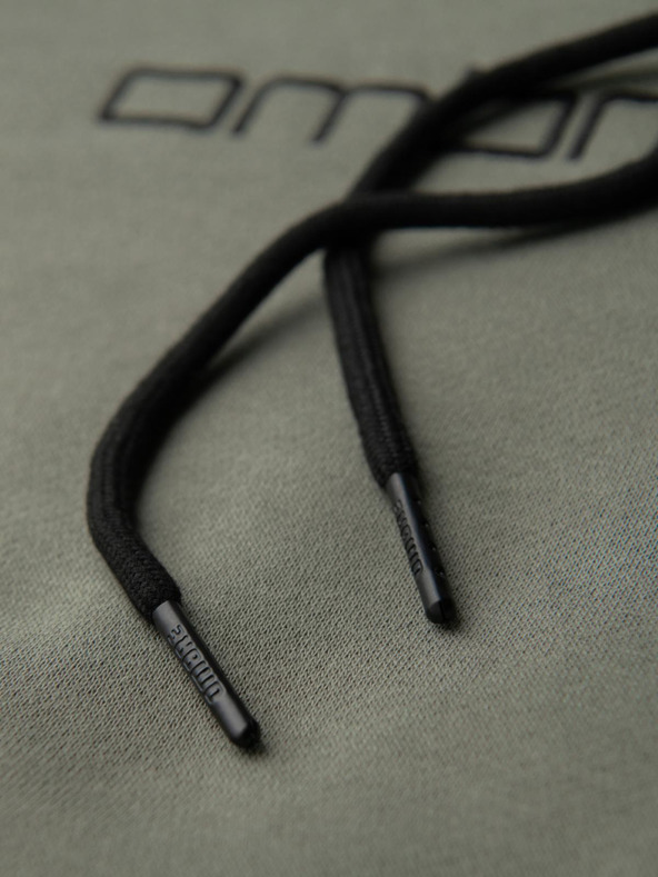 Ombre Clothing Muška mikina s džepom na prsima s vezom i kapuljačom - khaki V3 OM-SSNZ-0241 Ombre Clothing