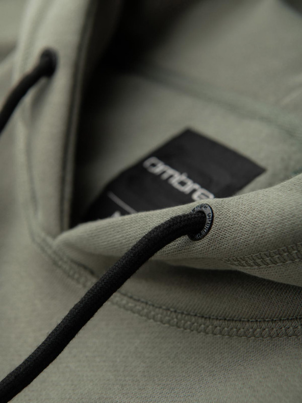 Ombre Clothing Muška mikina s džepom na prsima s vezom i kapuljačom - khaki V3 OM-SSNZ-0241 Ombre Clothing