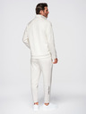Ombre Clothing Muški set trenirke mikina s límcem + jogger hlače - ekru V2 Z117 Ombre Clothing