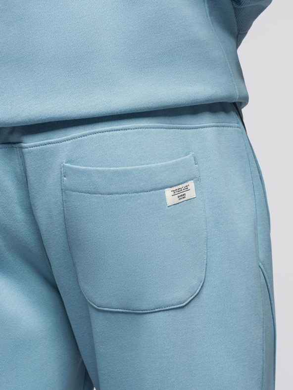 Ombre Clothing Muški set trenirke mikina s kapuljačom + jogger hlače - svijetlo plava V7 Z119 Ombre Clothing