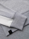 Ombre Clothing Muška mikina s kontrastnom lemom i raglan rukavima - sivi melir V2 OM-SSNZ-0200 Ombre Clothing
