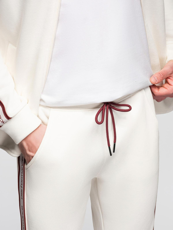 Ombre Clothing Muški set trenirke rastezljiva mikina + jogger hlače - bijela V2 Z113 Ombre Clothing