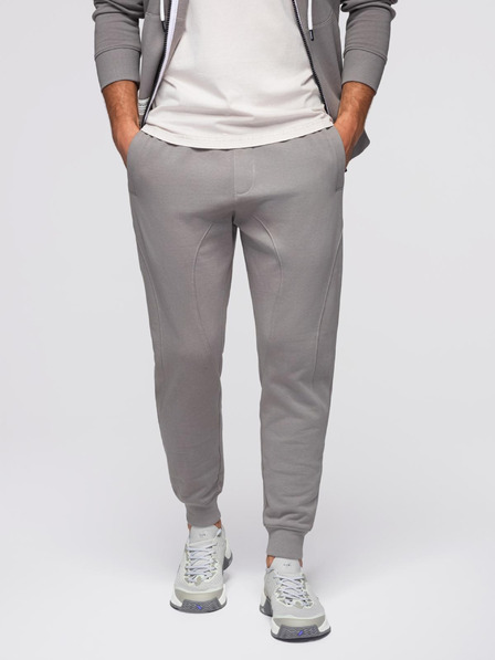 Ombre Clothing Muška trenirka mikina s kapuljačom + jogger hlače - siva V8 Z119 Ombre Clothing