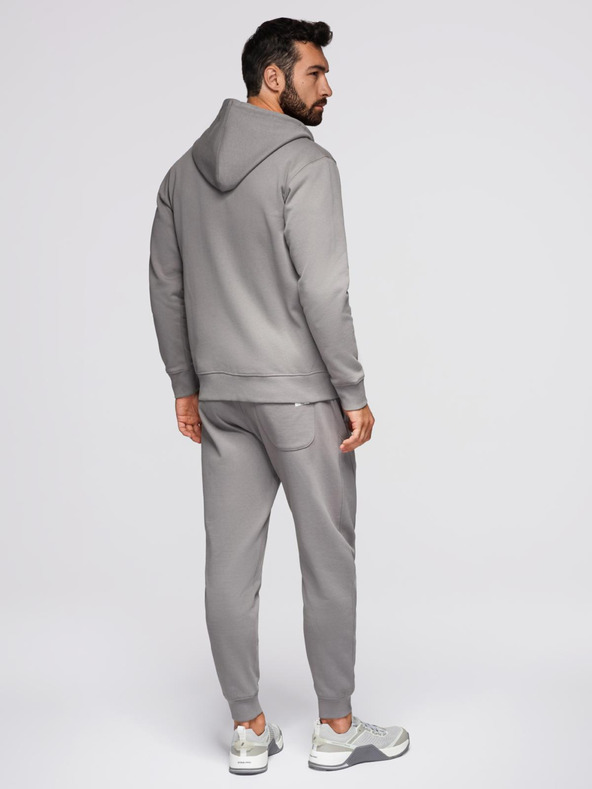 Ombre Clothing Muška trenirka mikina s kapuljačom + jogger hlače - siva V8 Z119 Ombre Clothing