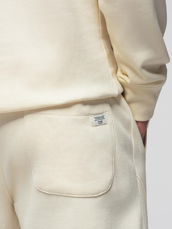 Ombre Clothing Muška pamučna trenirka klokanka + jogger hlače - kremasta V11 Z121 Ombre Clothing