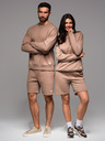 Ombre Clothing UNISEX trenirka mikina + šorts - smeđa V16 Z108 Ombre Clothing