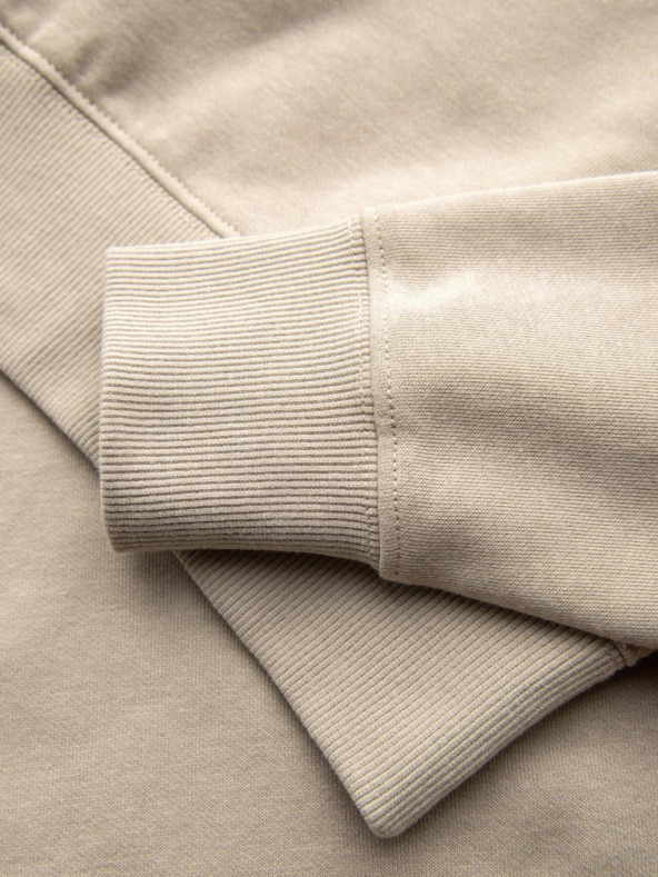 Ombre Clothing Muška mikina s naljepnicom - bež V3 B1713 Ombre Clothing