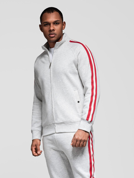 Ombre Clothing Muška trenirka mikina + hlače - siva melanž V1 Z114 Ombre Clothing