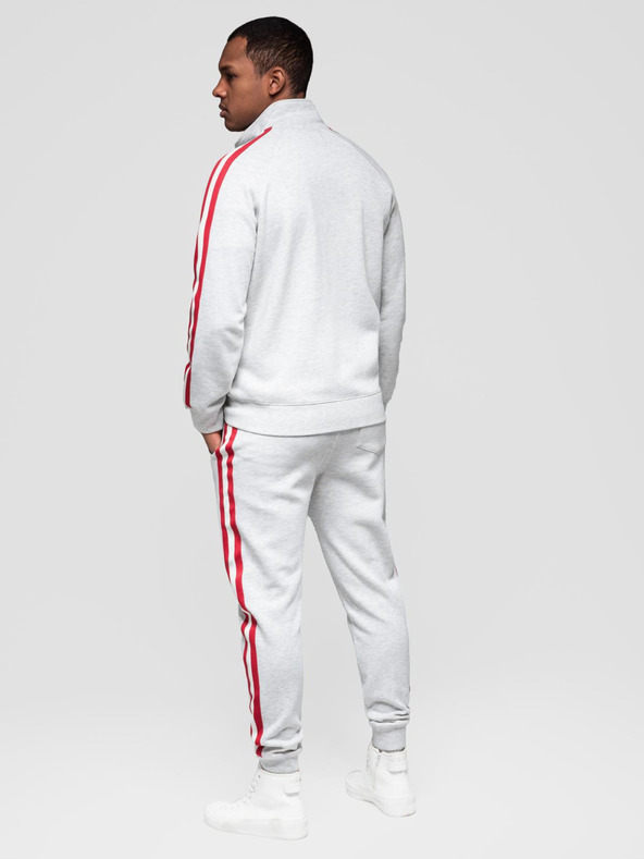 Ombre Clothing Muška trenirka mikina + hlače - siva melanž V1 Z114 Ombre Clothing