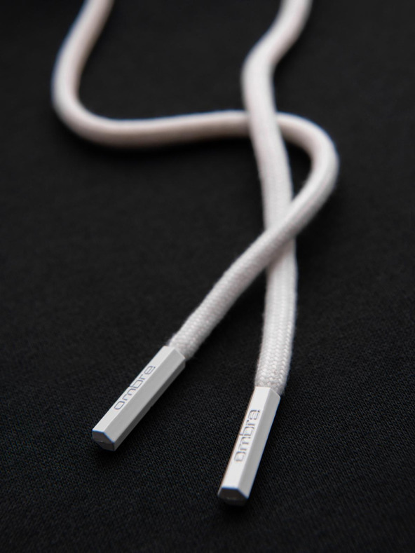 Ombre Clothing Muška mikina s kontrastnim šavovima i kapuljačom - crna V1 OM-SSNZ-0250 Ombre Clothing